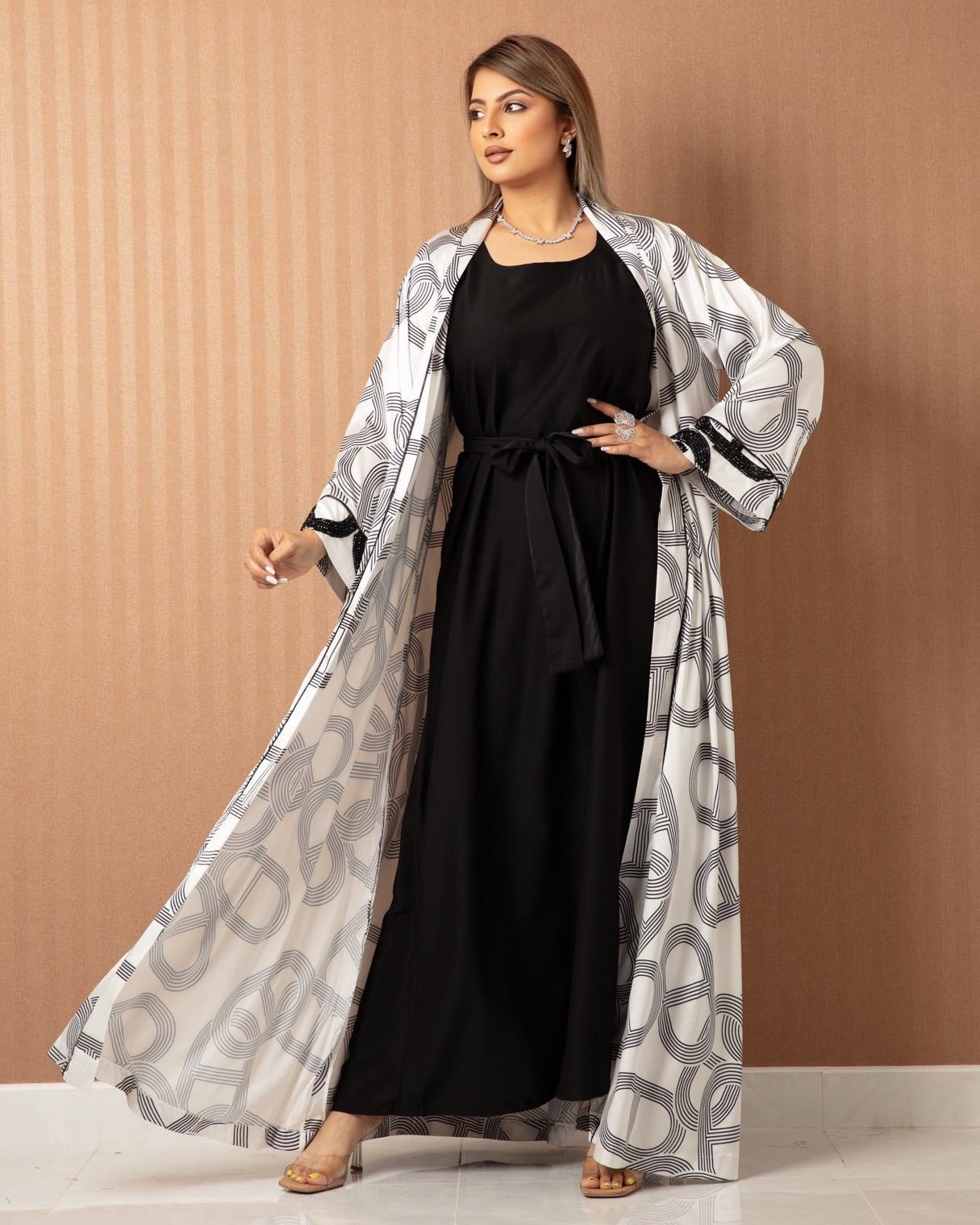 Silk Elegance Two - Piece Jalabiya - WaedLine