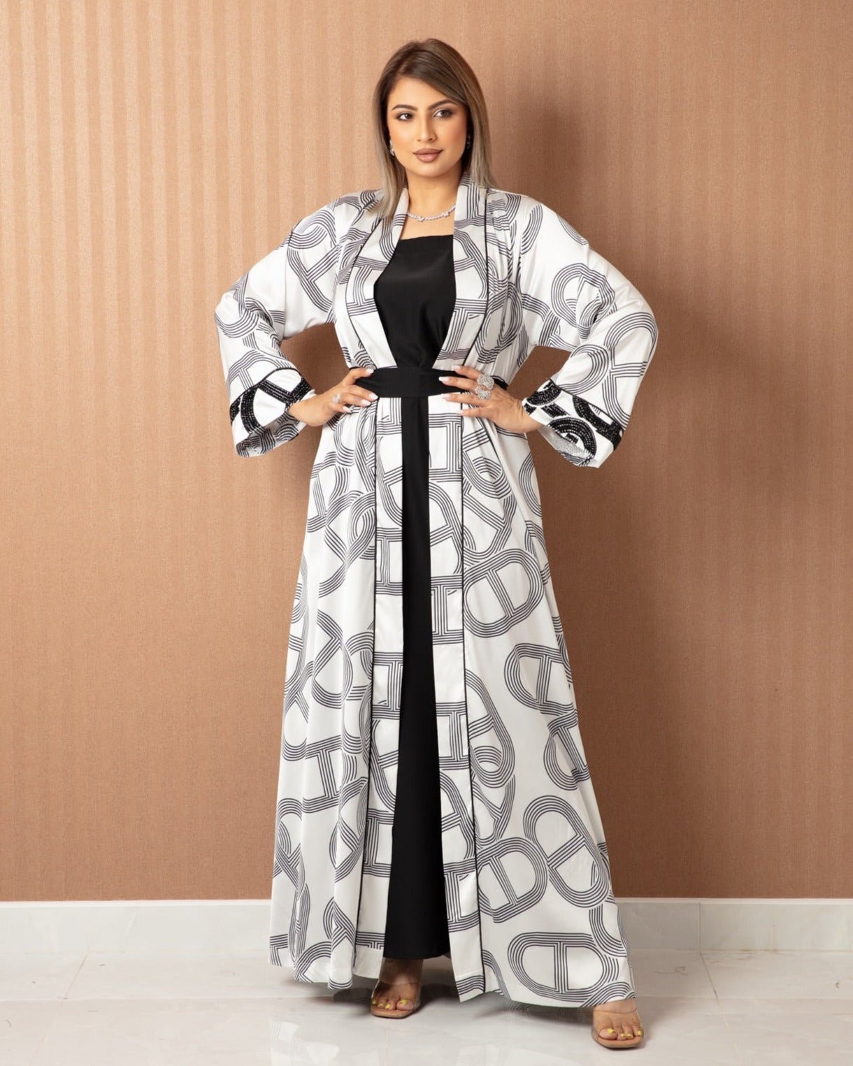 Silk Elegance Two - Piece Jalabiya - WaedLine