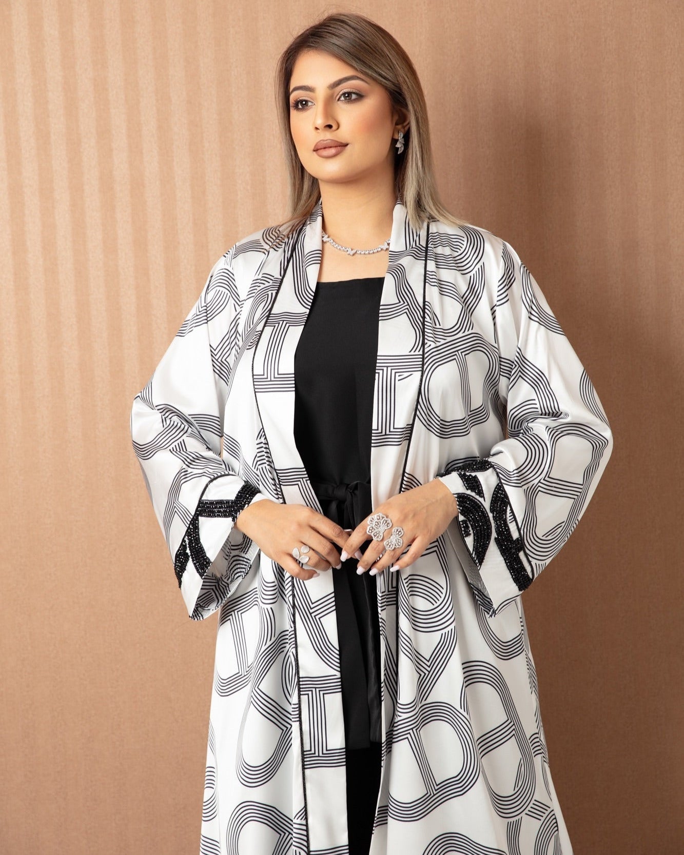 Silk Elegance Two - Piece Jalabiya - WaedLine