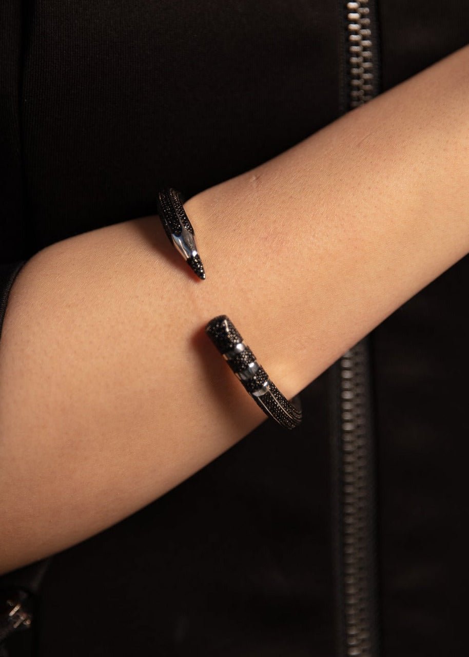 Sparkling Diamond Pencil Cuff Bracelet - WaedLine