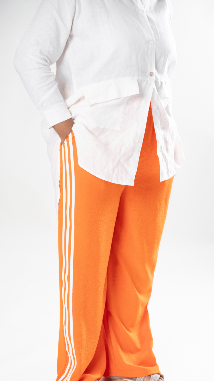 Sporty Striped Elegance Pants - WaedLine