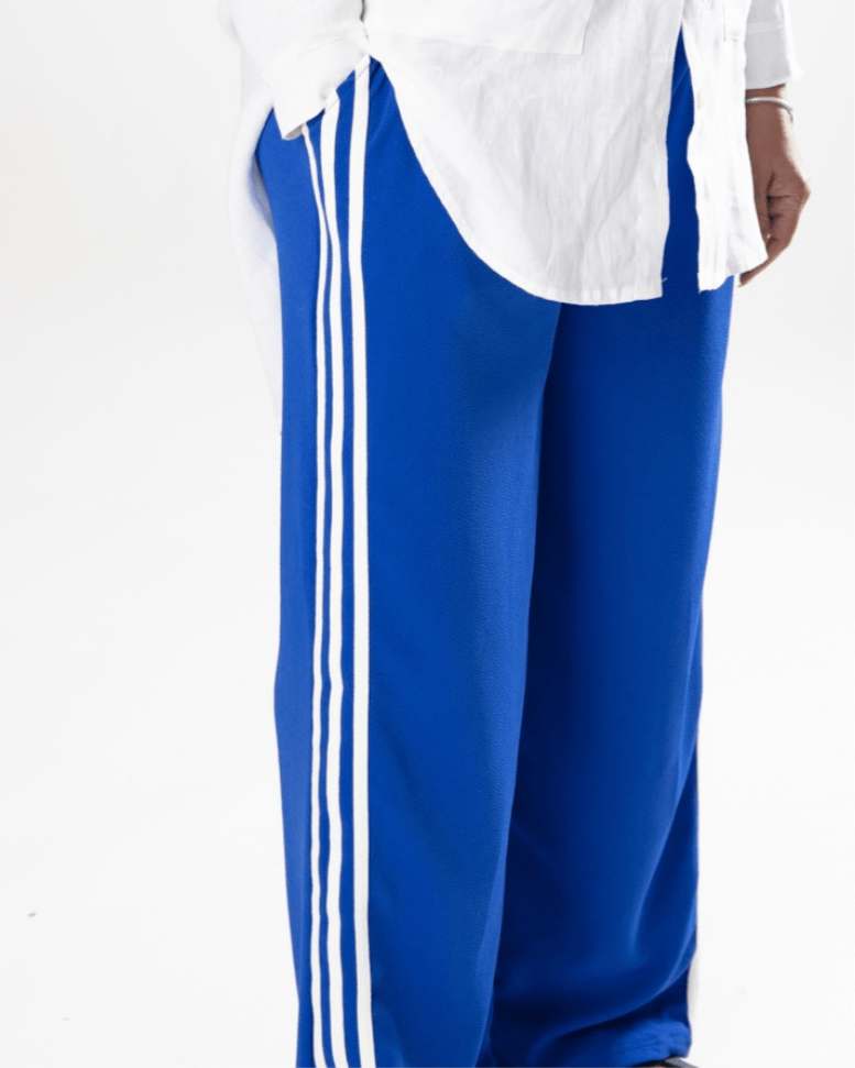 Sporty Striped Elegance Pants - WaedLine