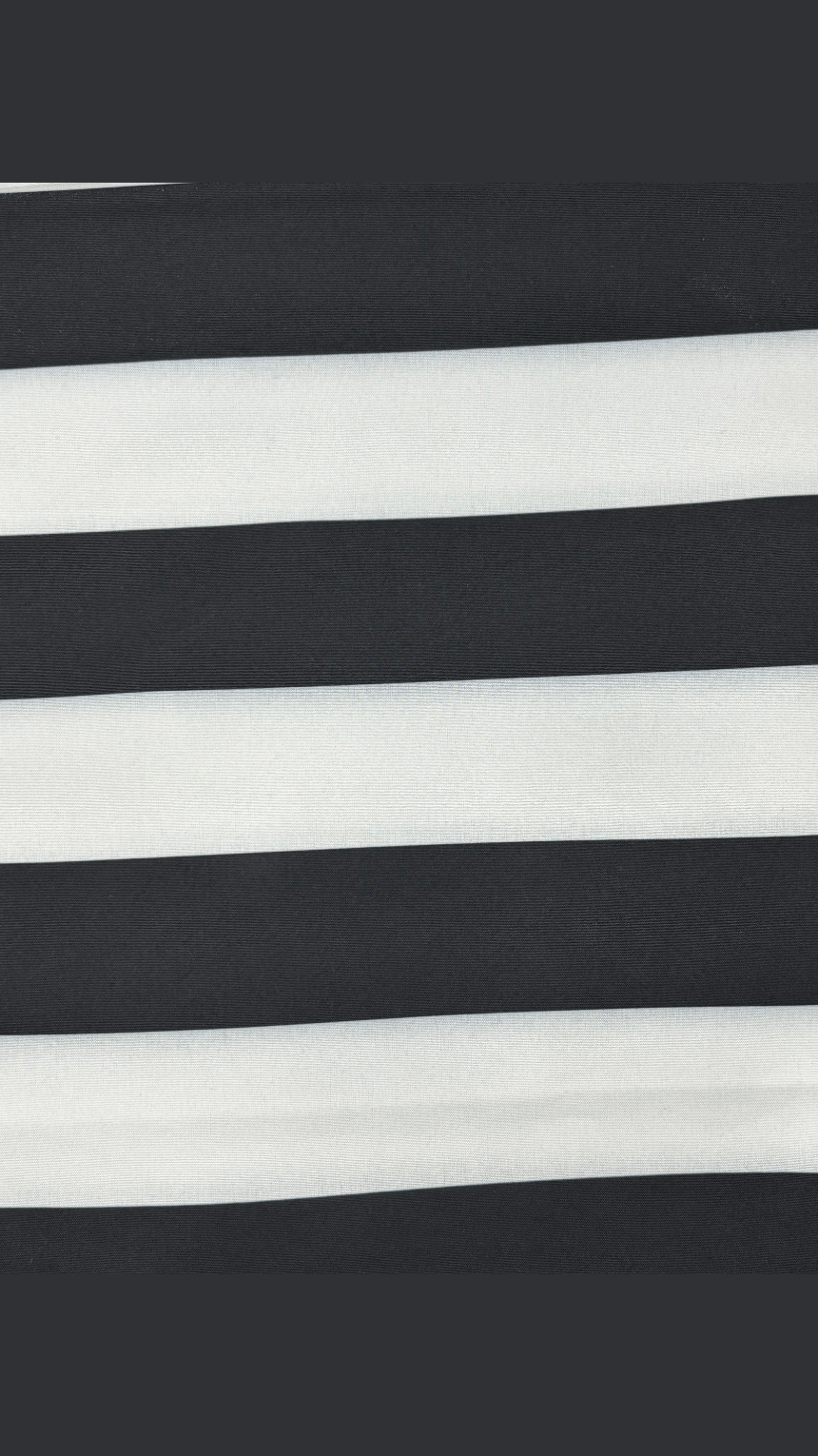 Striped Batwing Sleeve Dress - WaedLine