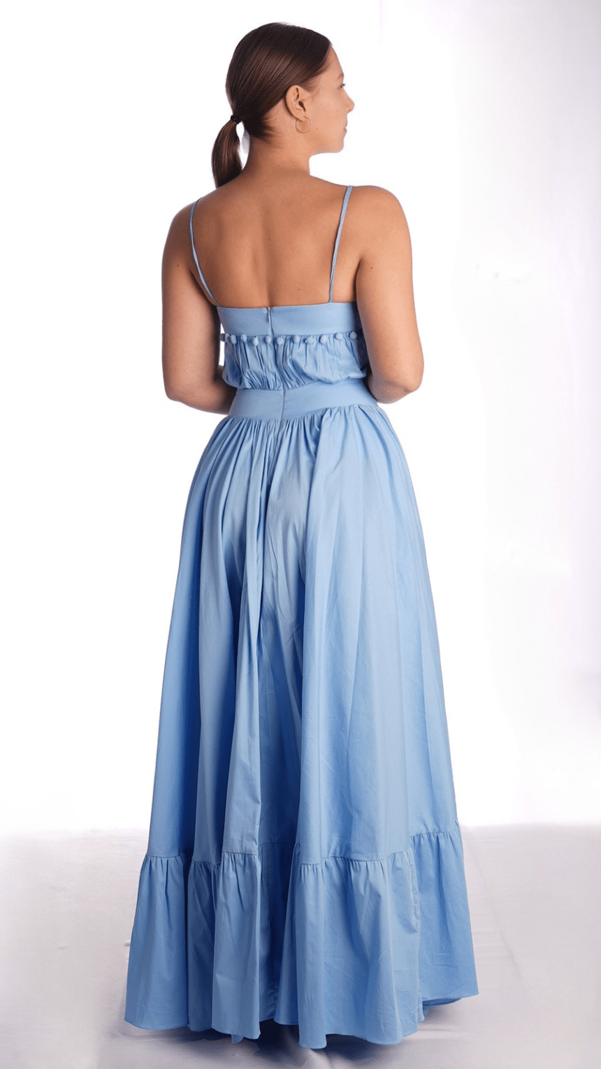 Summery Long Dress with an Edgy Twist - WaedLine