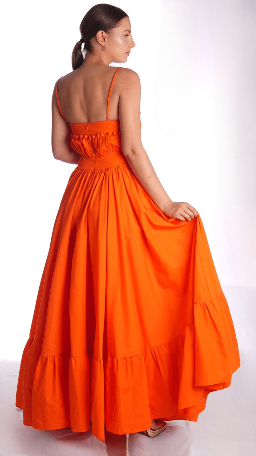 Summery Long Dress with an Edgy Twist - WaedLine
