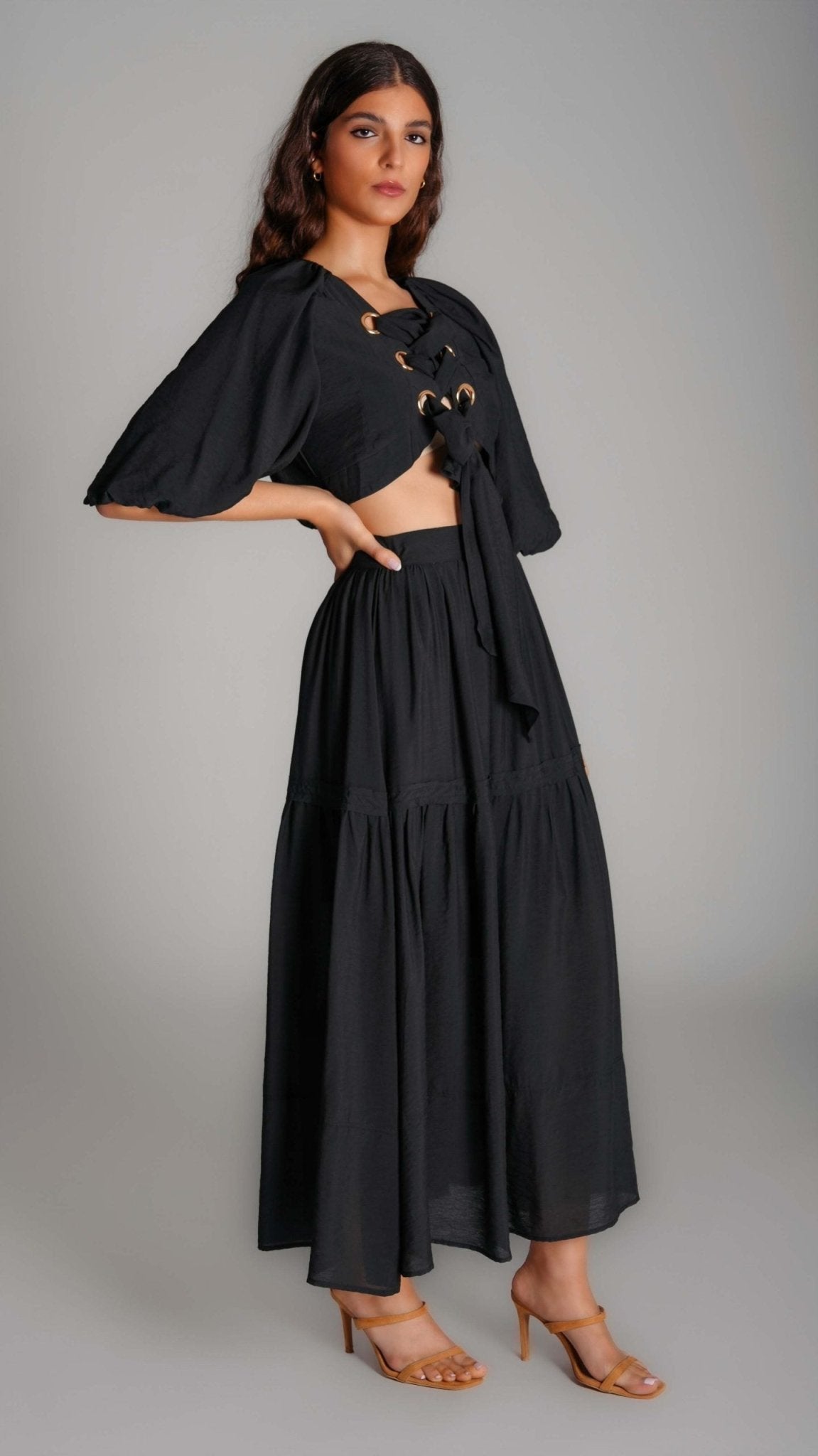 Top and skirt Cropped Dress - WaedLine