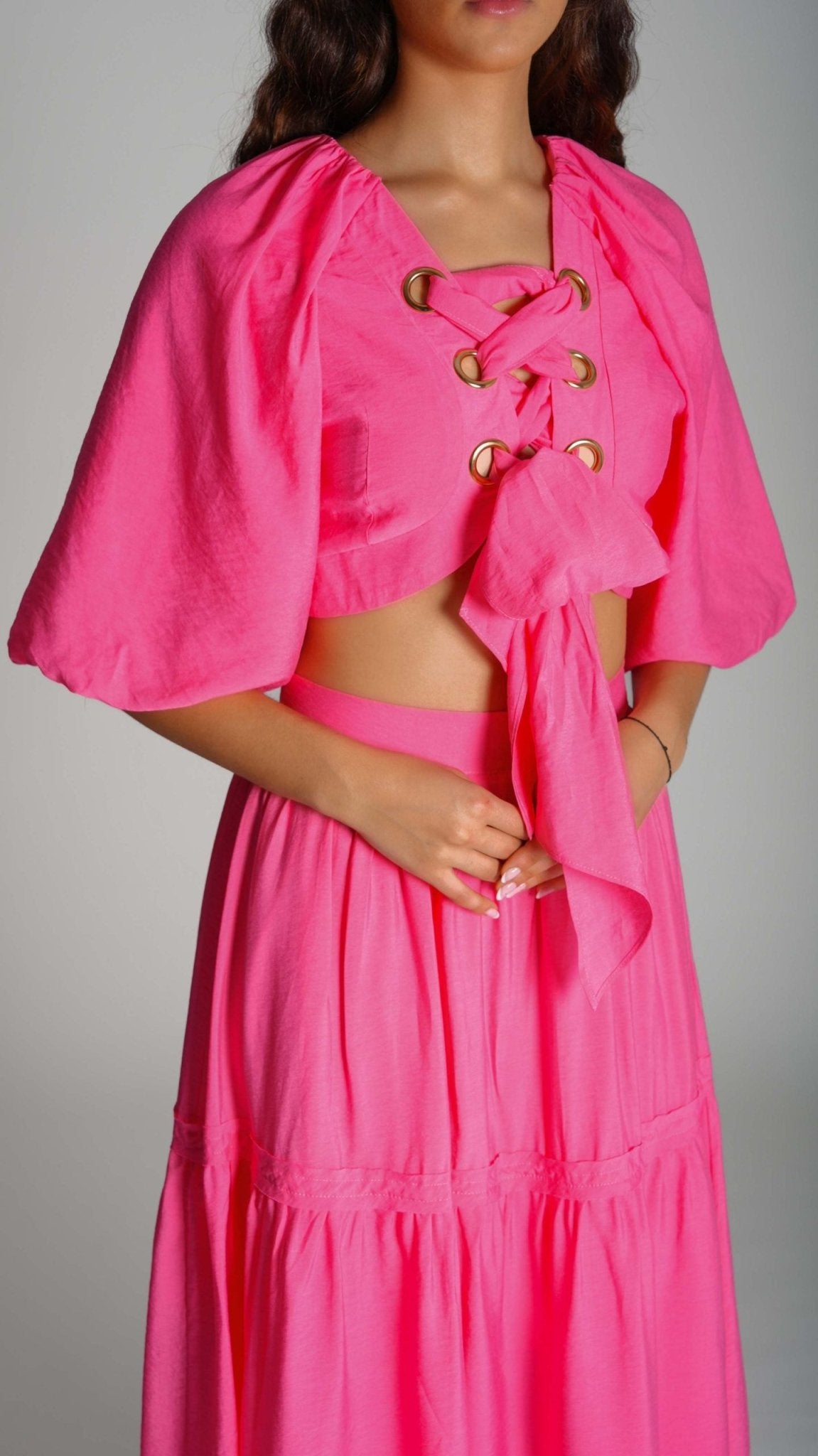 Top and skirt Cropped Dress - WaedLine