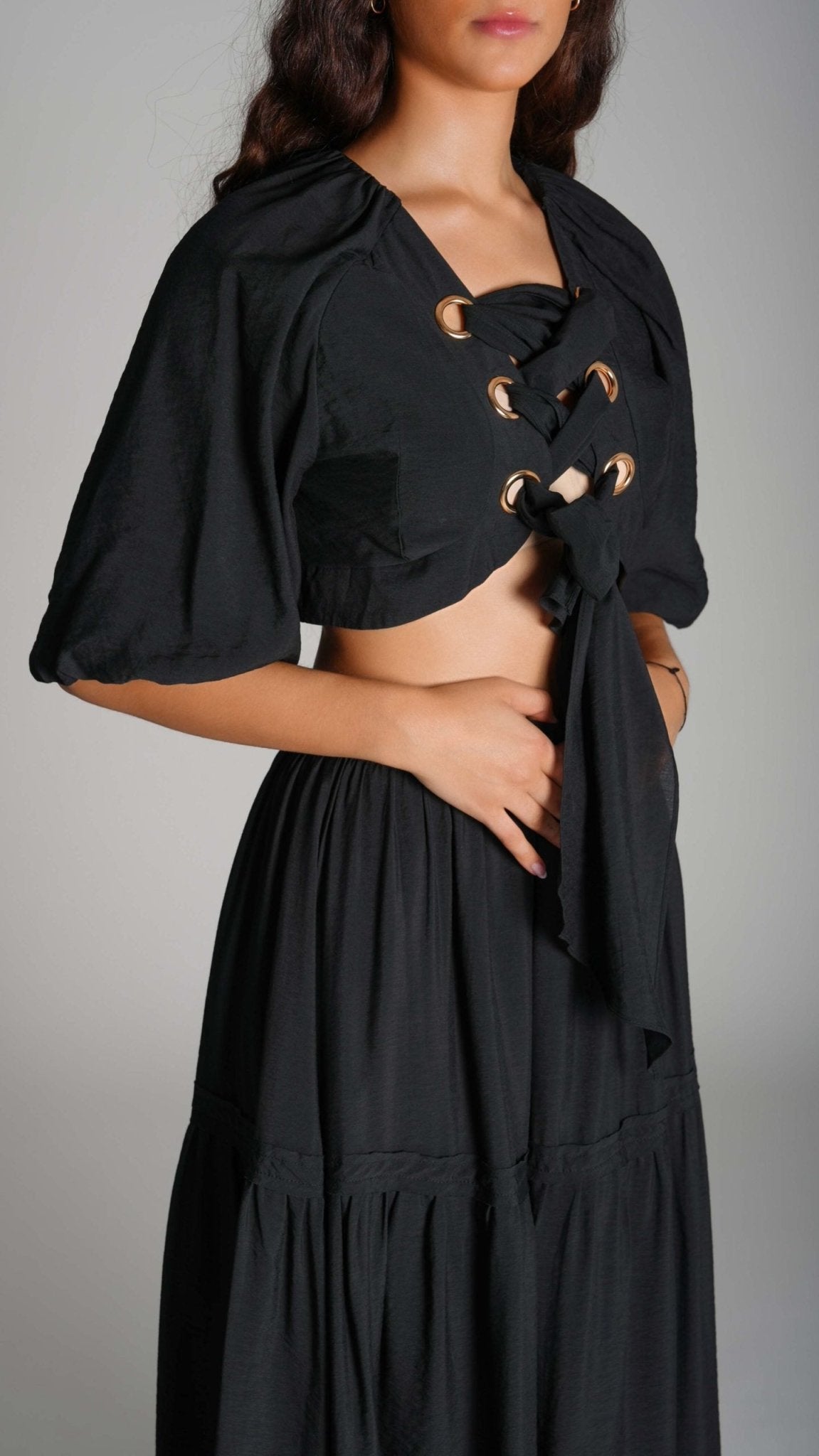 Top and skirt Cropped Dress - WaedLine