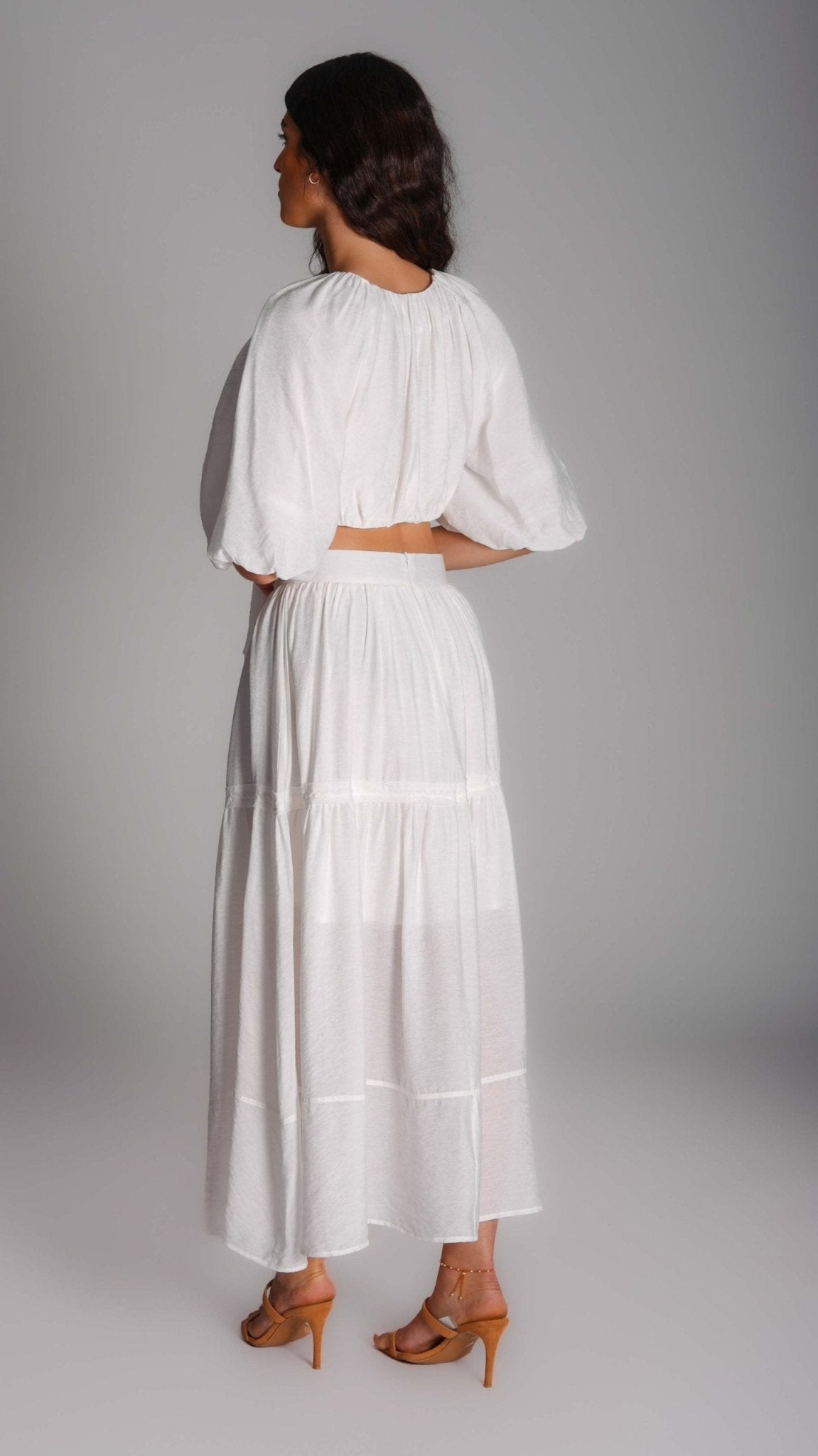 Top and skirt Cropped Dress - WaedLine