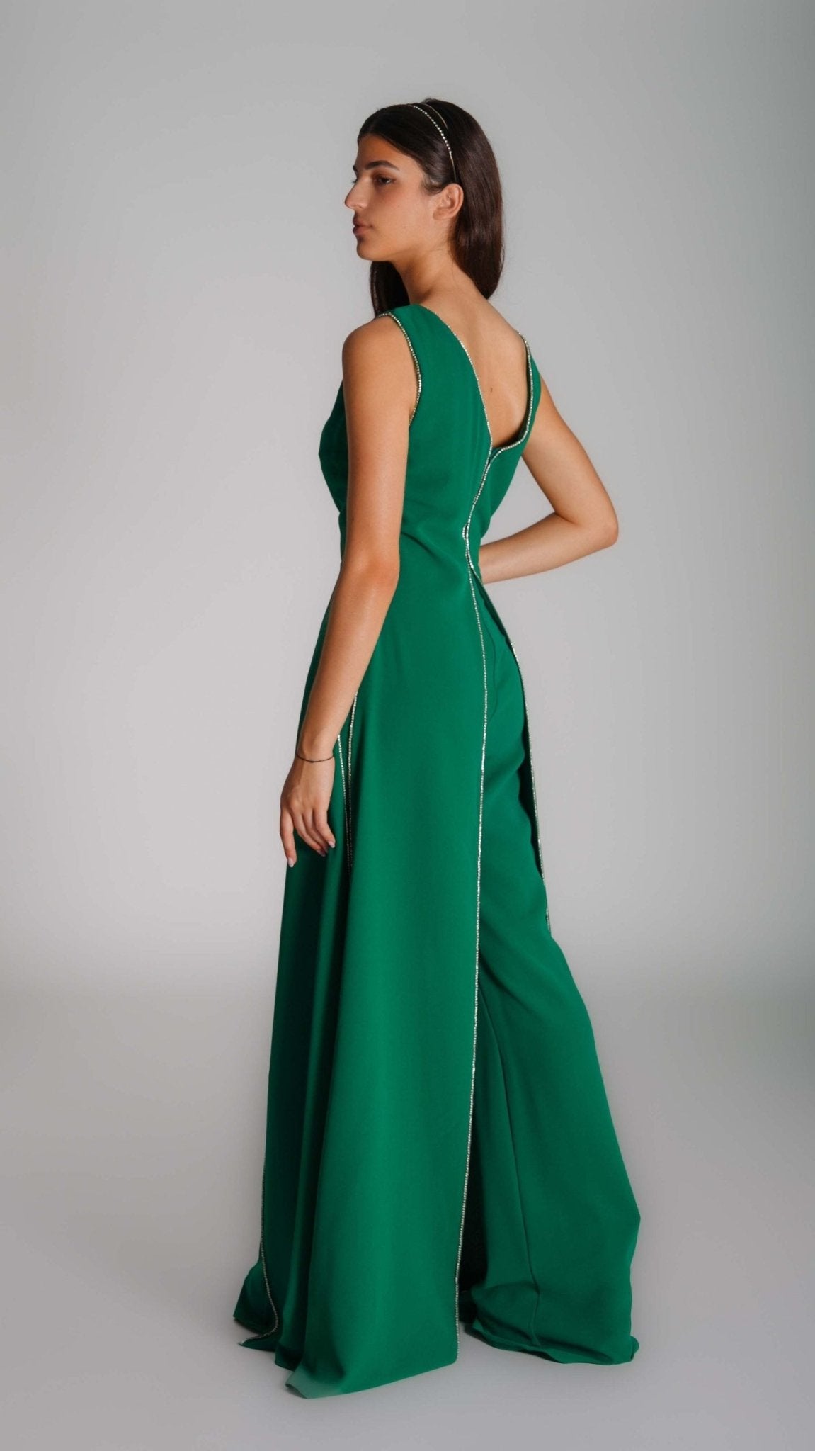 V - Neck Jumpsuit - WaedLine