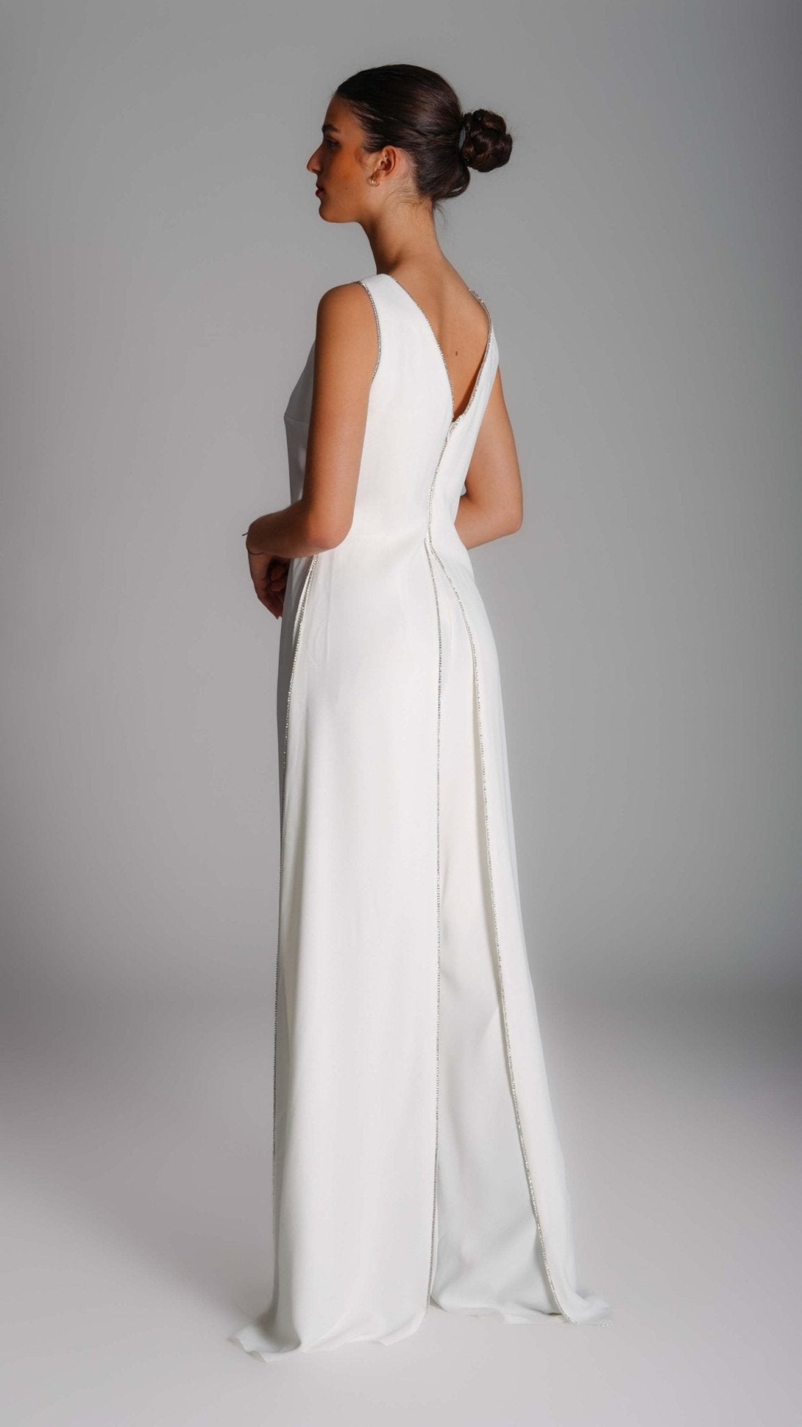 V - Neck Jumpsuit - WaedLine