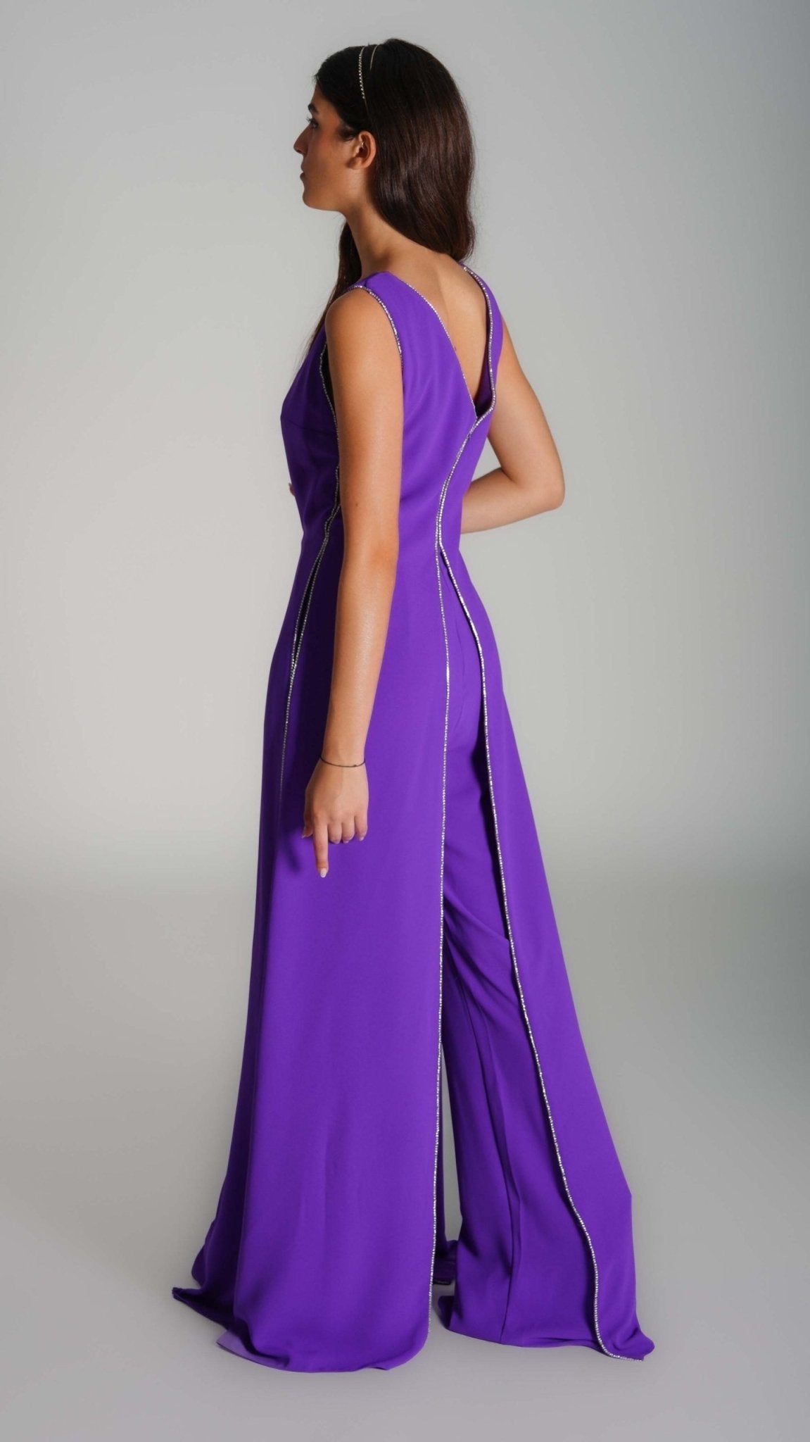 V - Neck Jumpsuit - WaedLine