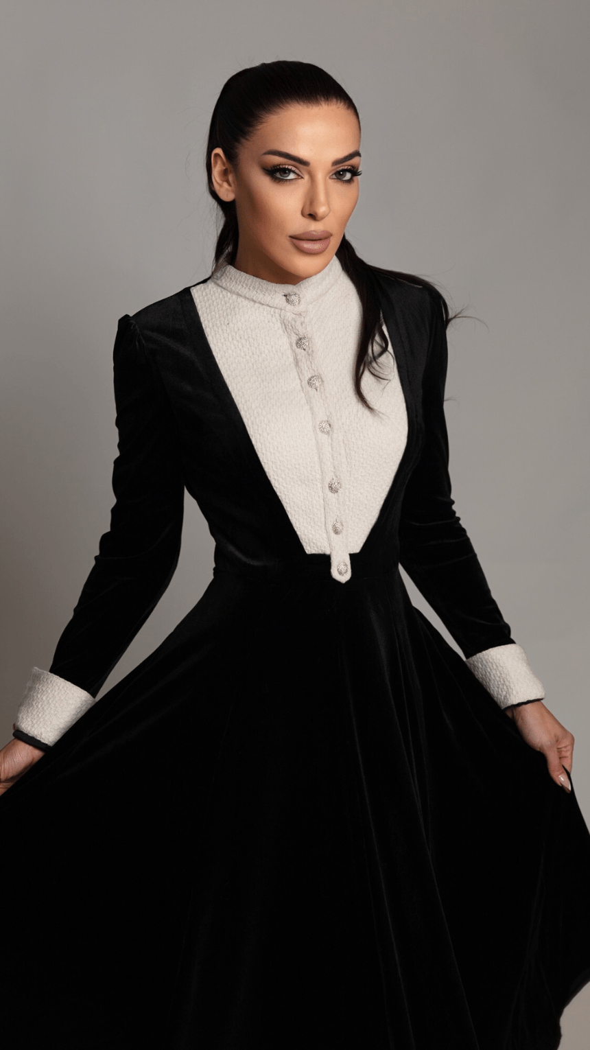 Velvet Elegance Dress - WaedLine