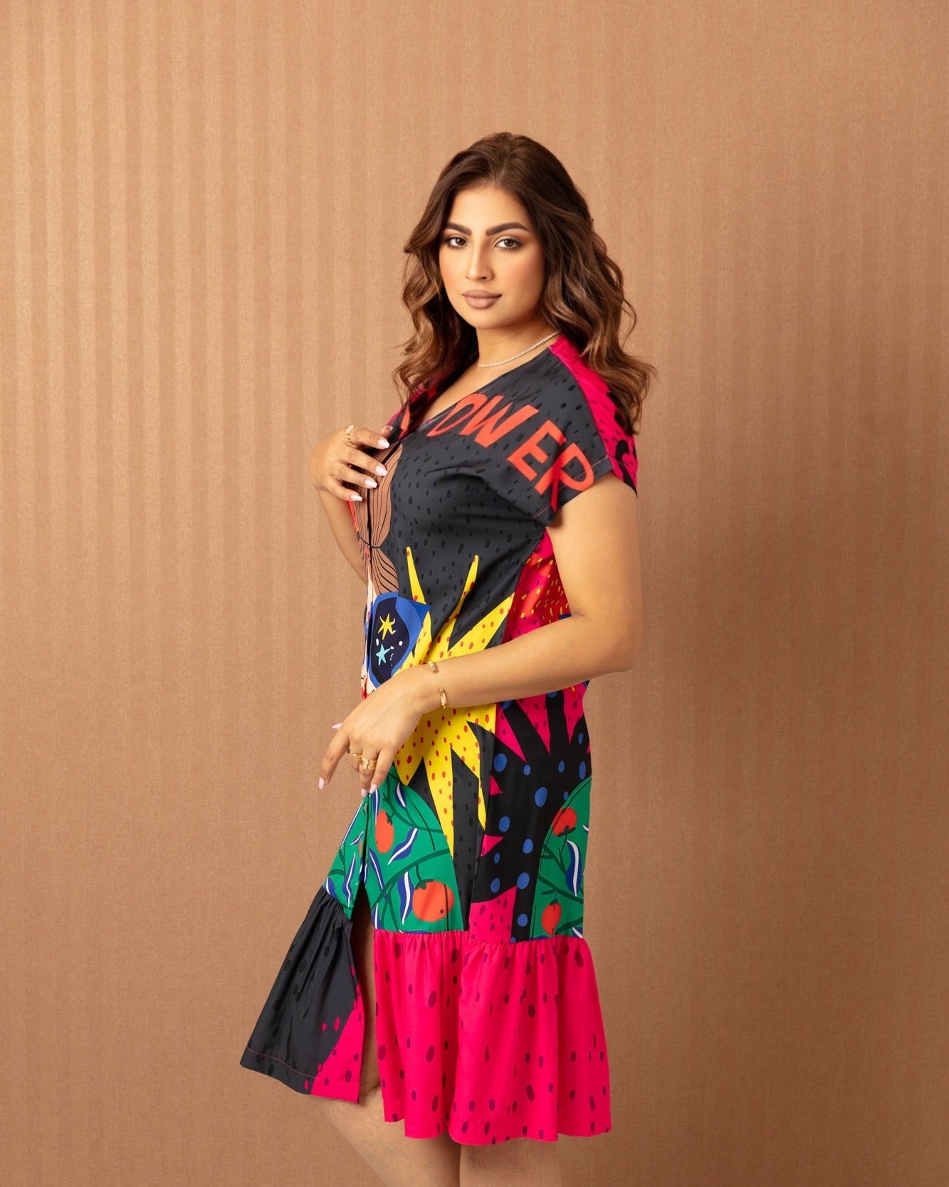 Vibrant Mosaic Dress - WaedLine