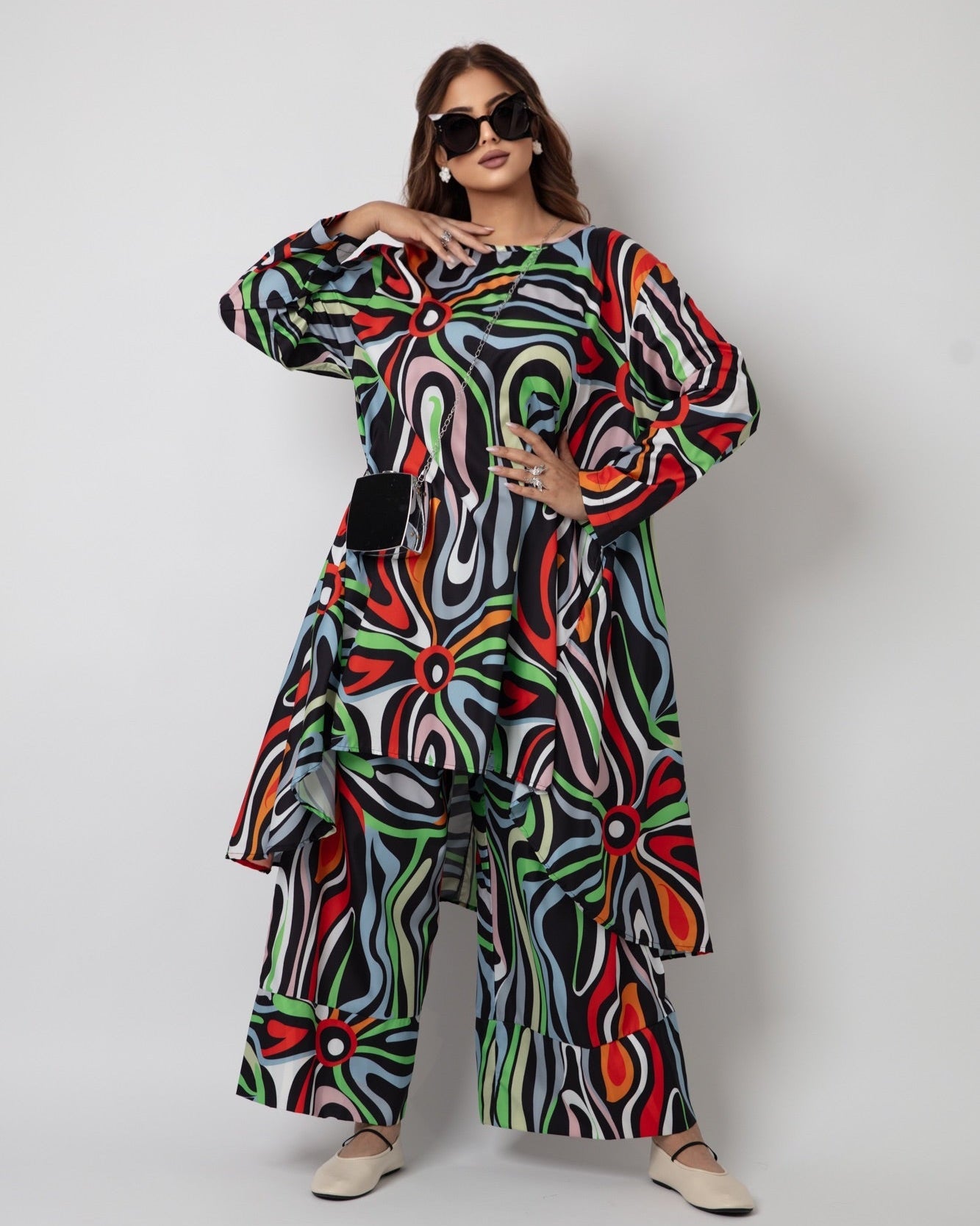 Waed Elegant Set (Blouse and Pant Set) - WaedLine