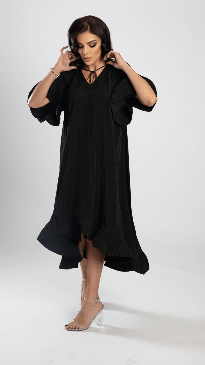 Wide Flutter Dress - WaedLine