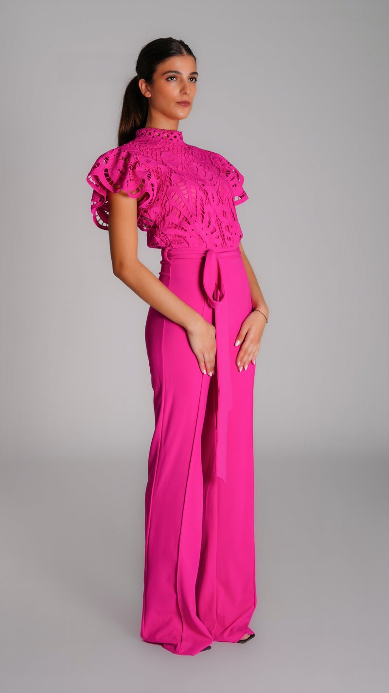 Wide Leg Night Jumpsuit with Rifle - WaedLine