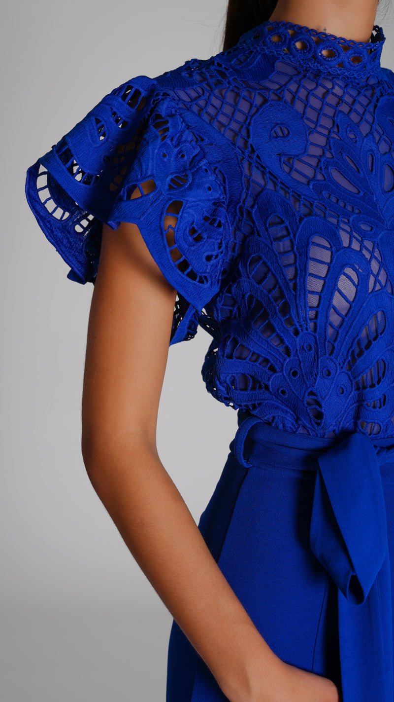 Wide Leg Night Jumpsuit with Rifle - WaedLine