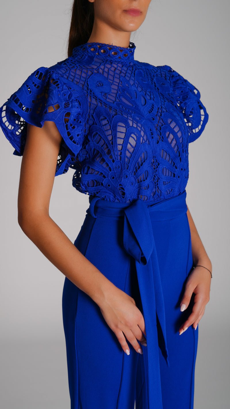 Wide Leg Night Jumpsuit with Rifle - WaedLine