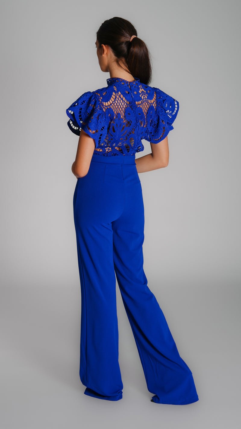 Wide Leg Night Jumpsuit with Rifle - WaedLine
