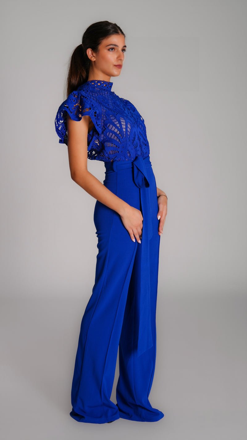 Wide Leg Night Jumpsuit with Rifle - WaedLine