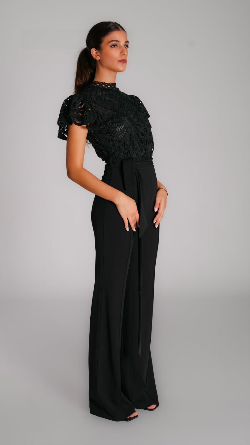 Wide Leg Night Jumpsuit with Rifle - WaedLine