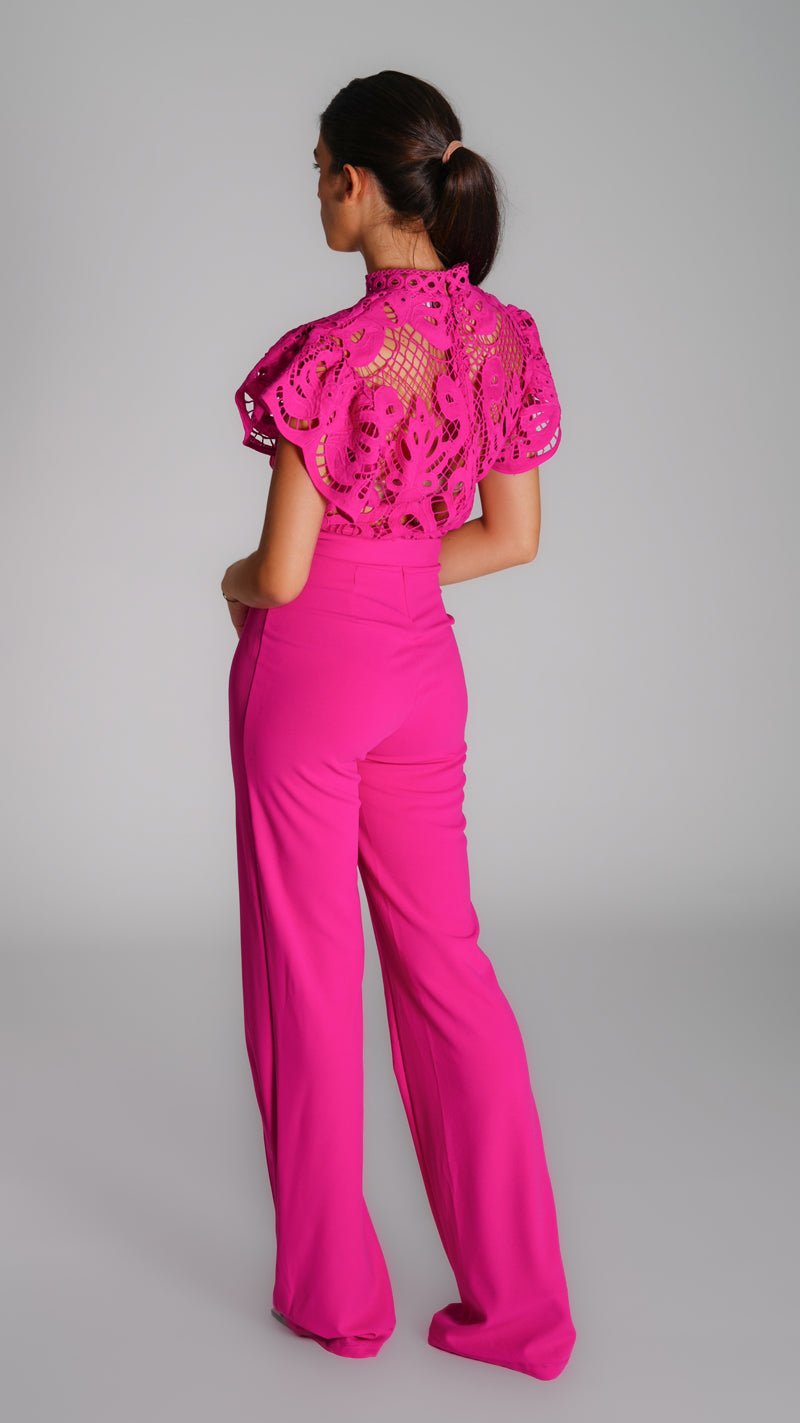 Wide Leg Night Jumpsuit with Rifle - WaedLine