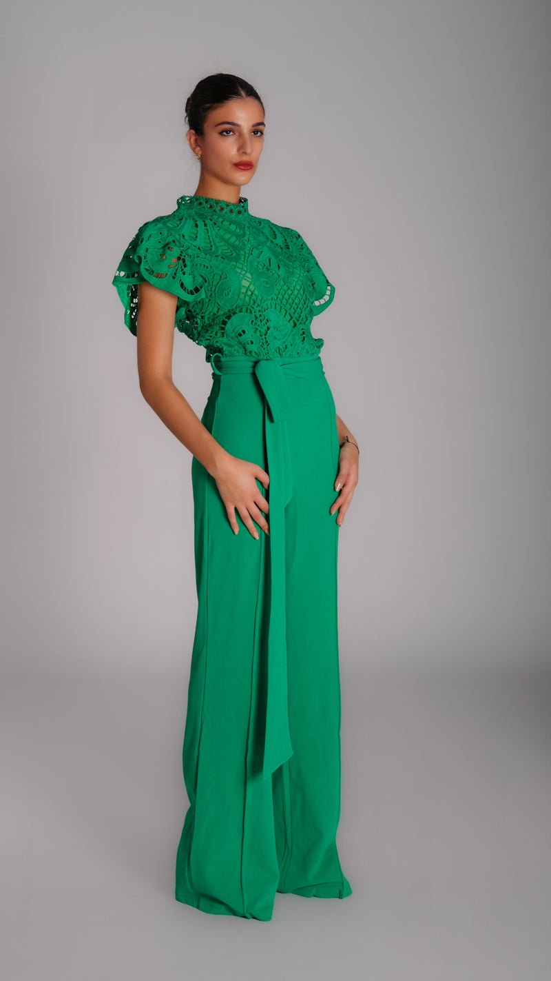 Wide Leg Night Jumpsuit with Rifle - WaedLine