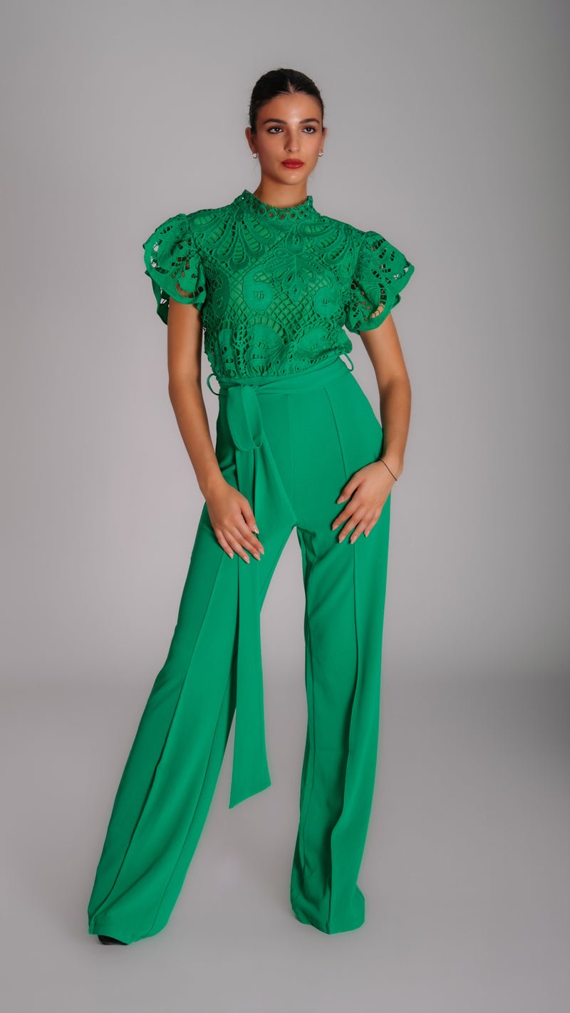 Wide Leg Night Jumpsuit with Rifle - WaedLine