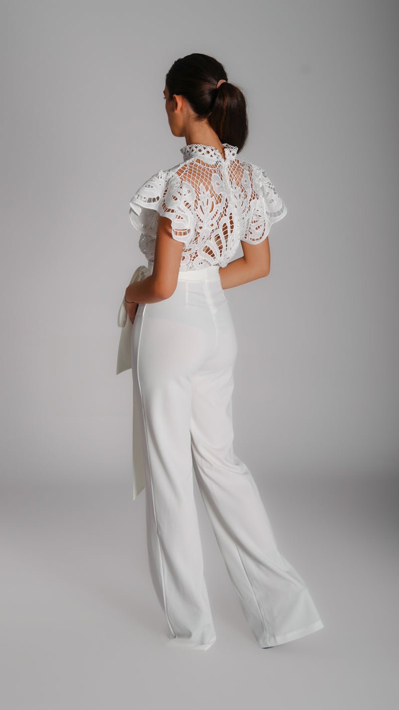 Wide Leg Night Jumpsuit with Rifle - WaedLine