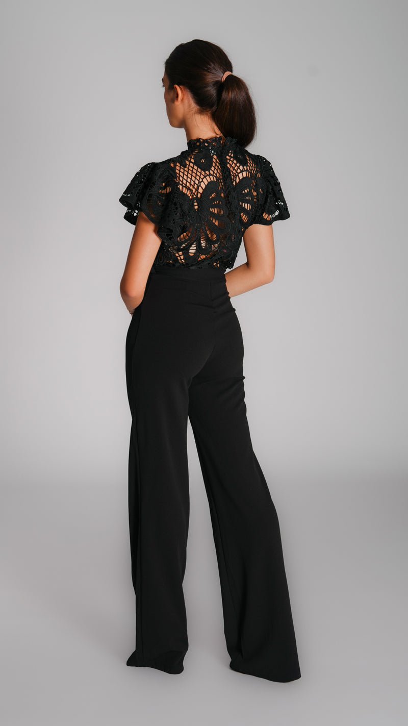 Wide Leg Night Jumpsuit with Rifle - WaedLine