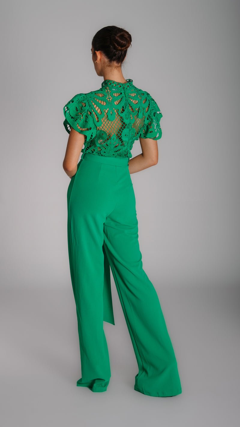 Wide Leg Night Jumpsuit with Rifle - WaedLine