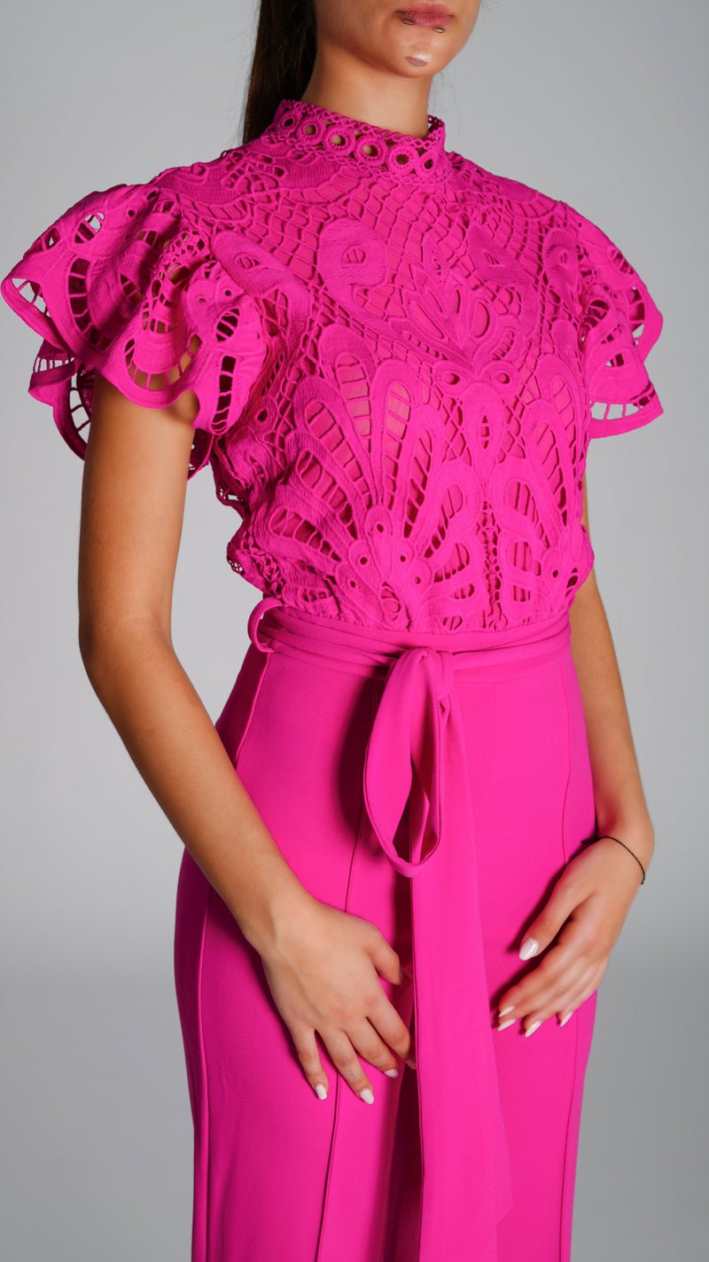 Wide Leg Night Jumpsuit with Rifle - WaedLine