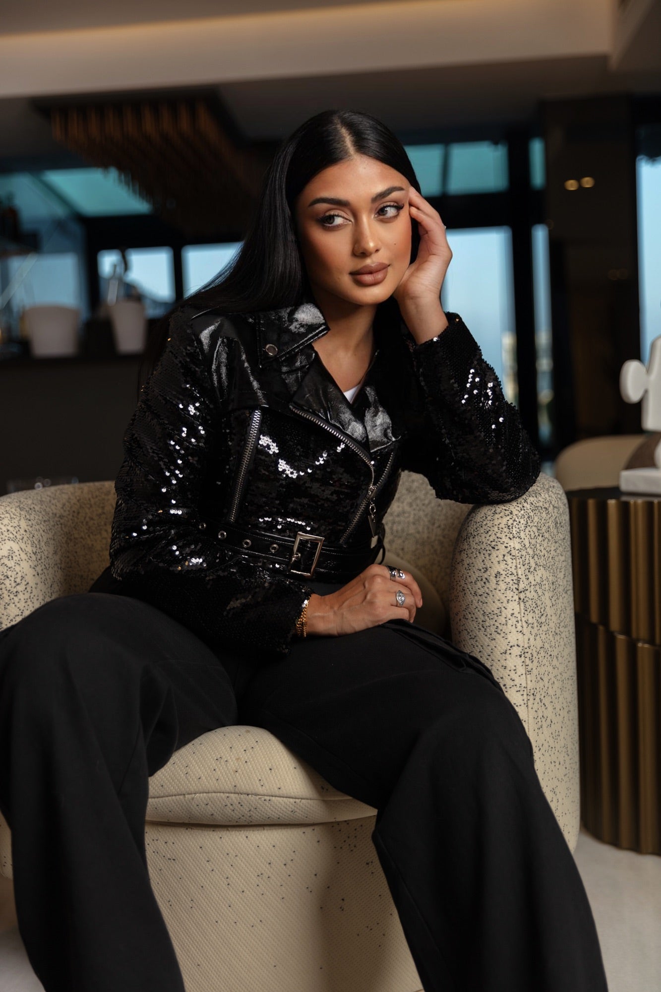 Winter Glittery Jacket - WaedLine