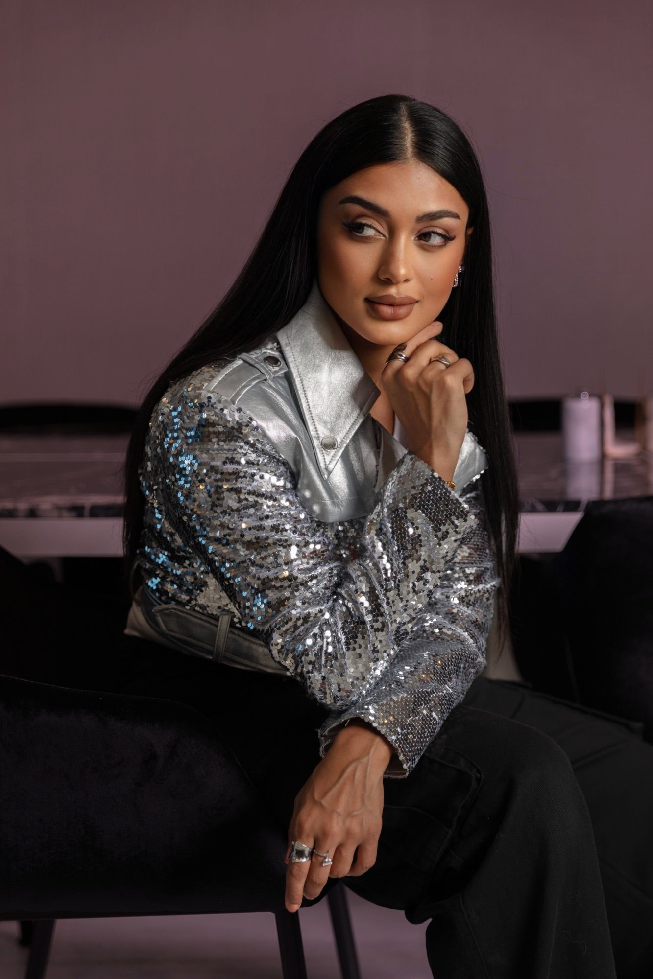 Winter Glittery Jacket - WaedLine