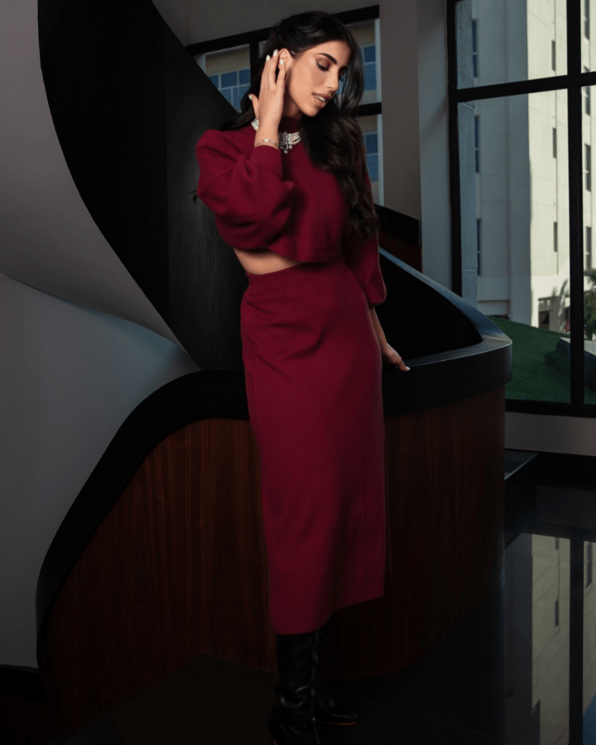 Winter's Embrace Top & Long Skirt Set - WaedLine