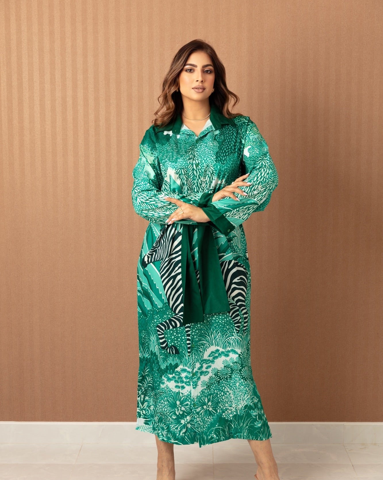 Zebra Elegance Jalabiya - WaedLine