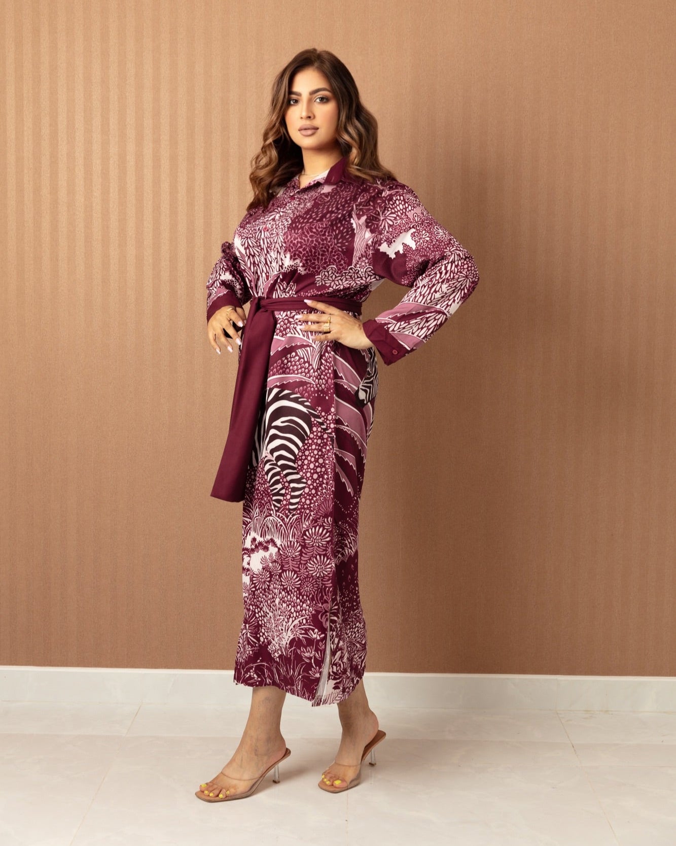 Zebra Elegance Jalabiya - WaedLine