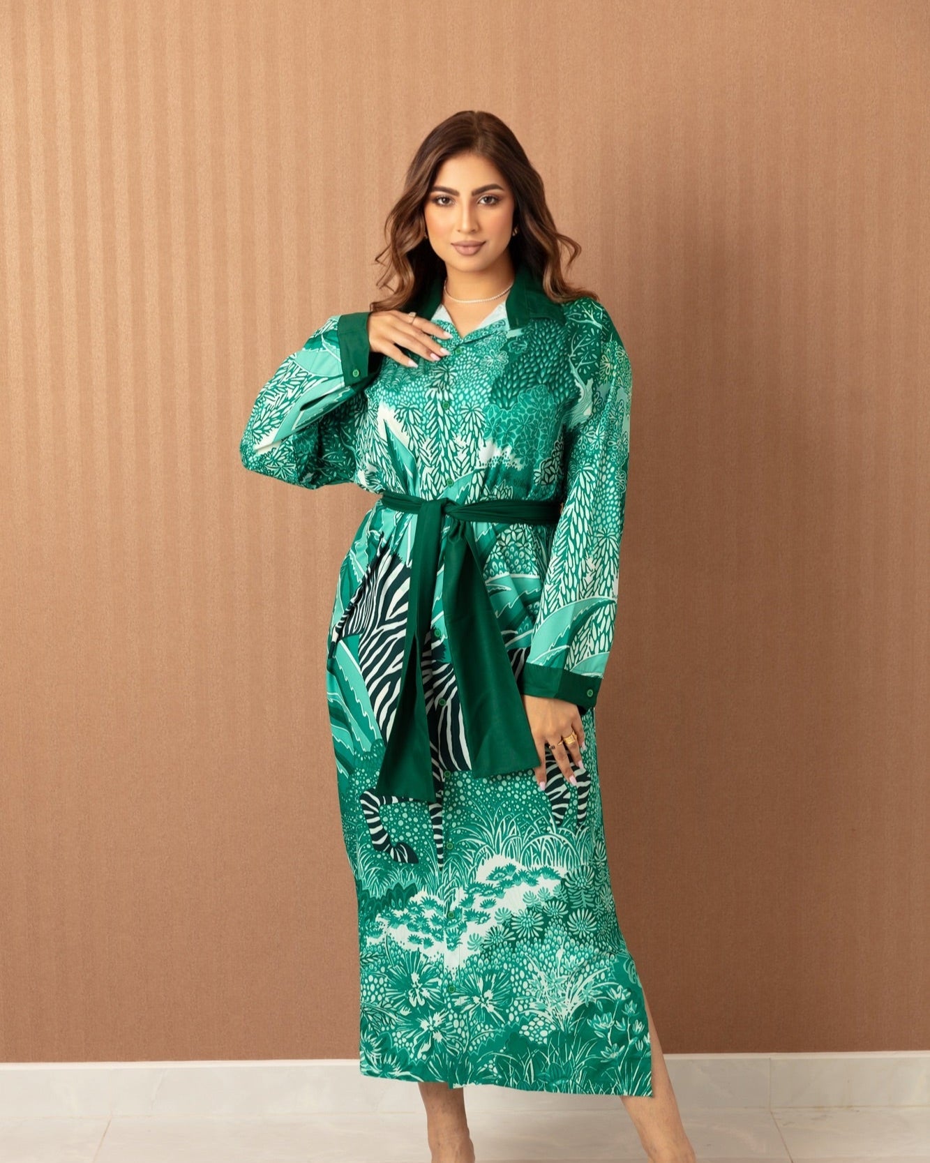 Zebra Elegance Jalabiya - WaedLine