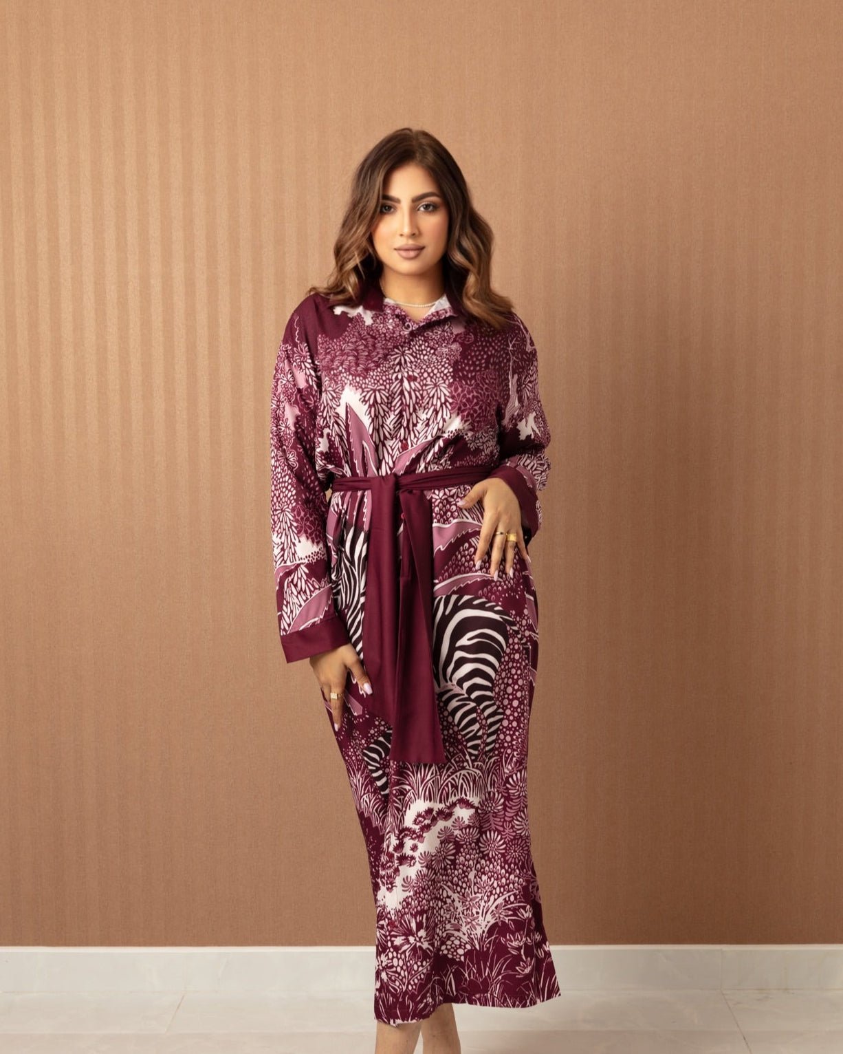 Zebra Elegance Jalabiya - WaedLine