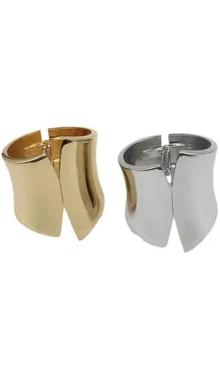 Cuff Bracelets Metal Bangle - WaedLine
