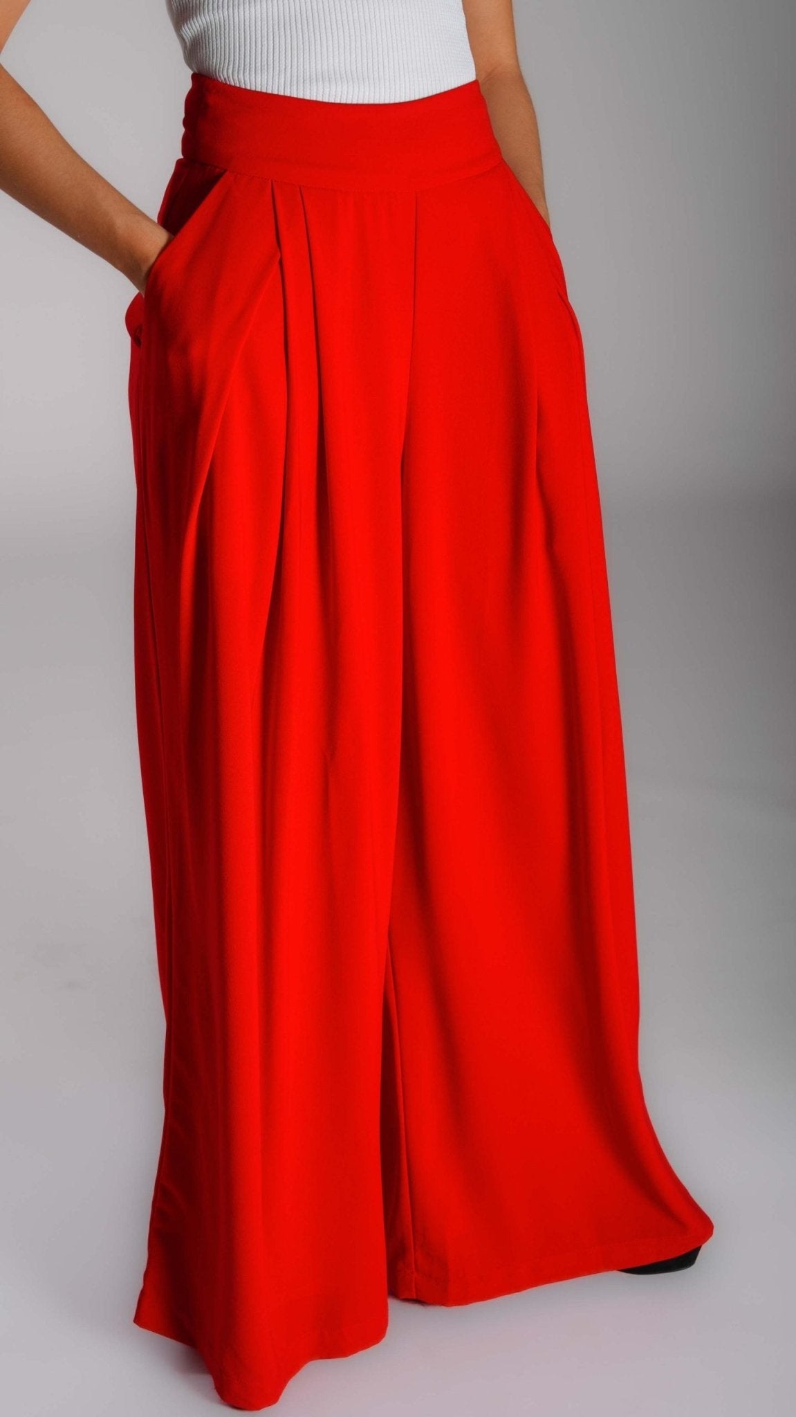 High Waist , Wide , Leg Pants - WaedLine