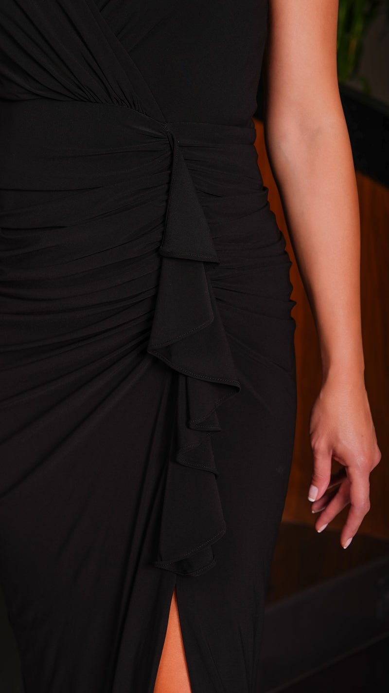 Open leg ruffle dress - WaedLine