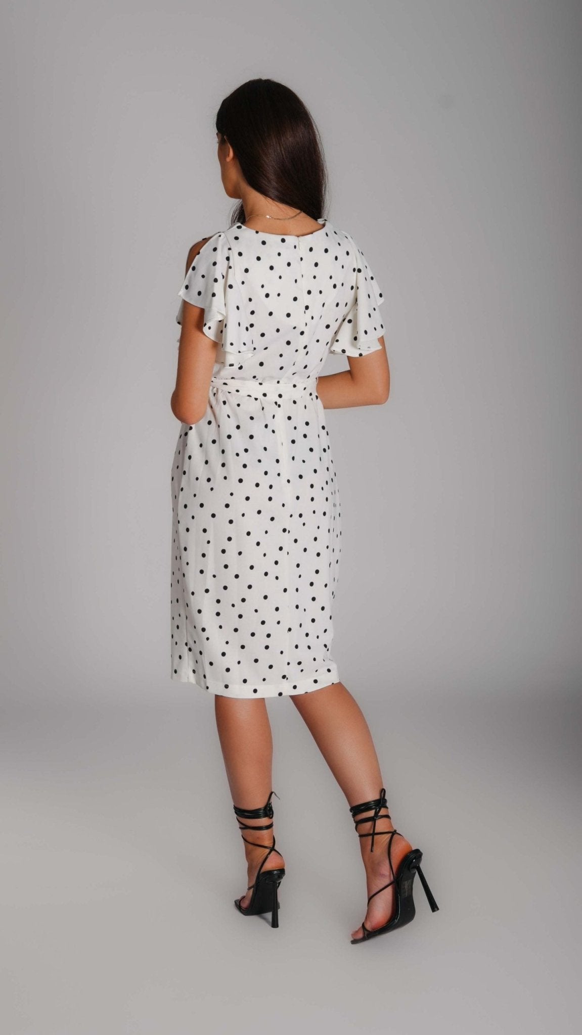 polka dots classic dress - WaedLine