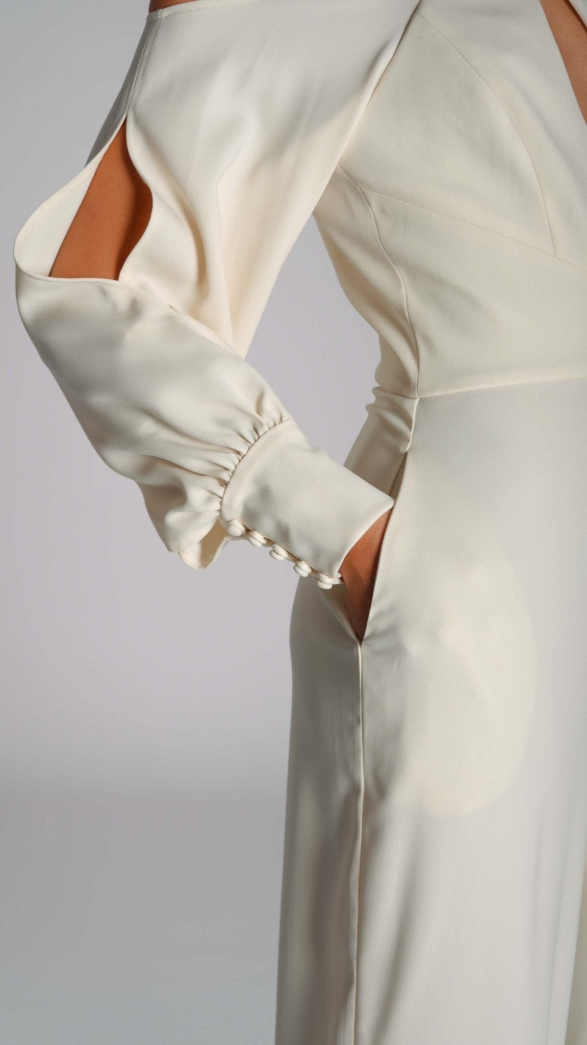Rise Up White Bardot Cut Out Jumpsuit - WaedLine
