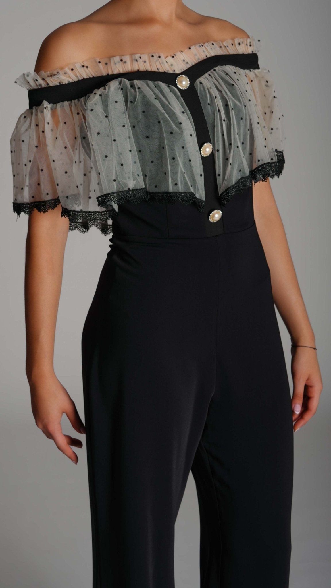 Sequin Patchwork Ruffles One Piece Playsuit - WaedLine