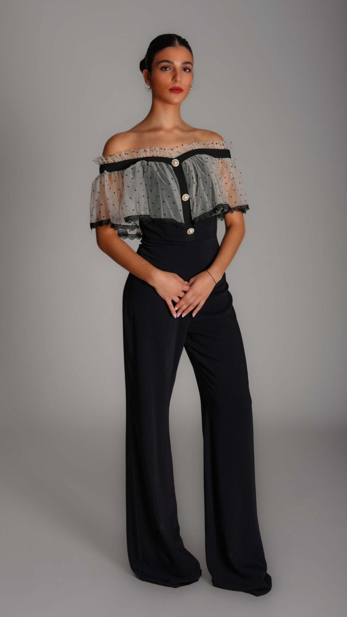 Sequin Patchwork Ruffles One Piece Playsuit - WaedLine