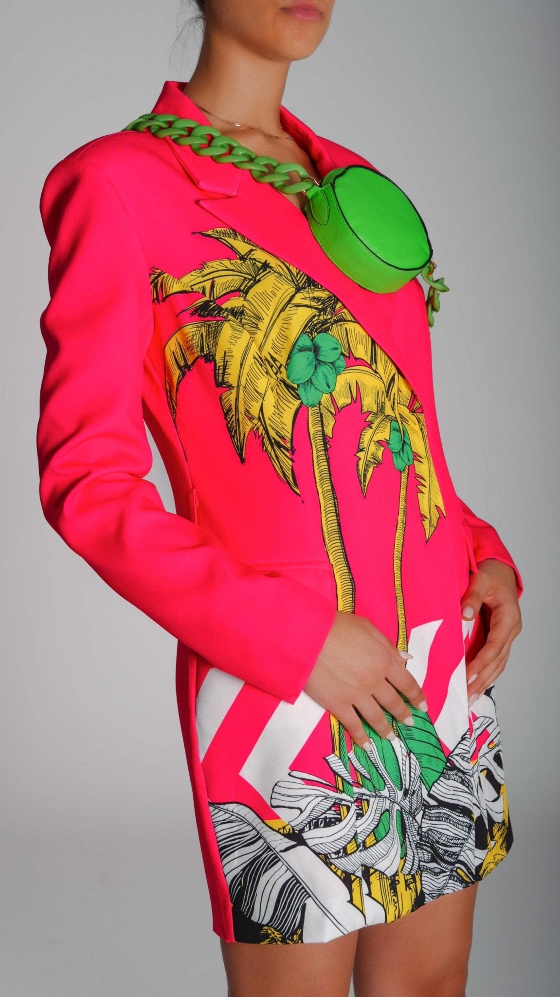 Summer Dress Blazer With a Bag - WaedLine