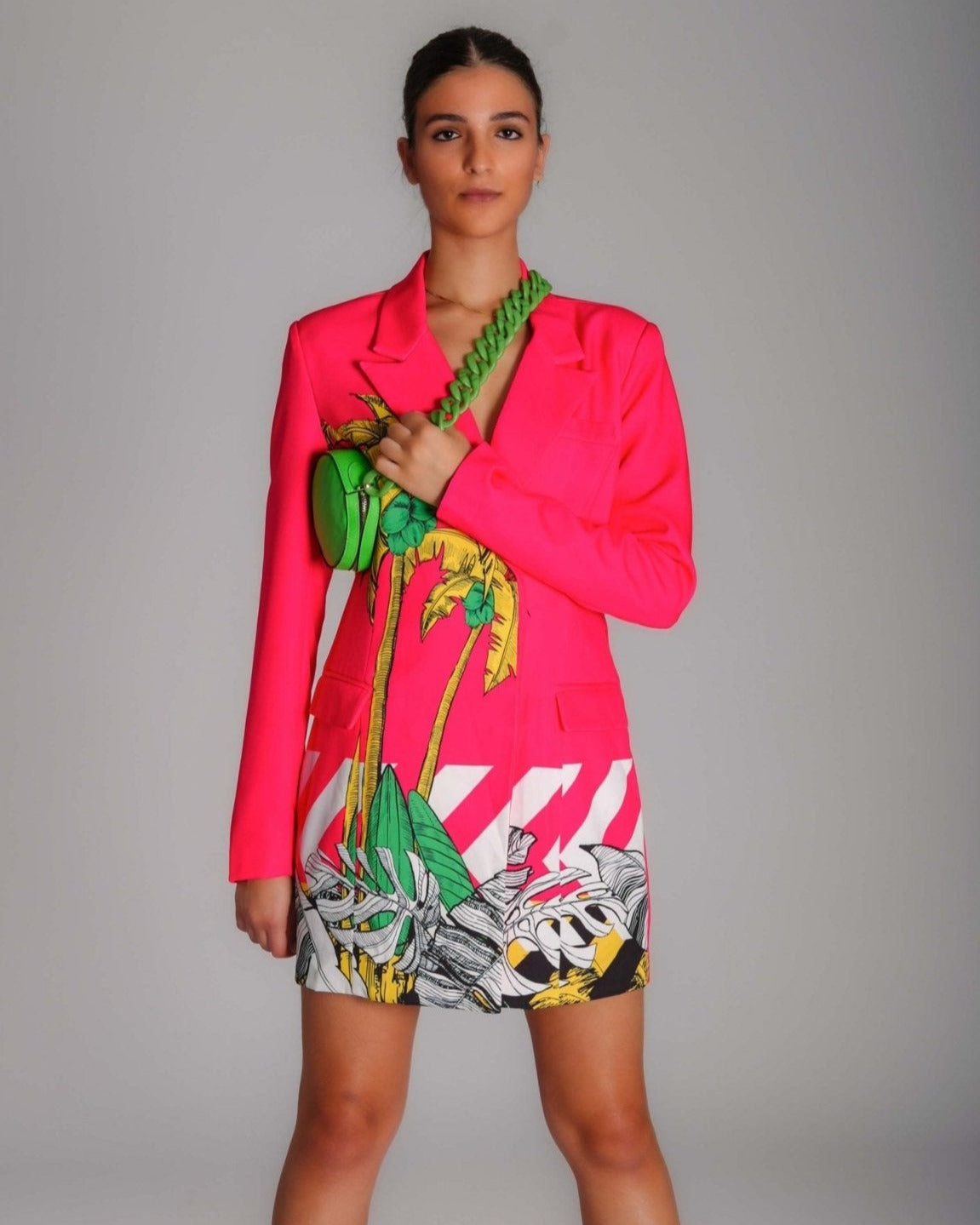 Summer Dress Blazer With a Bag - WaedLine