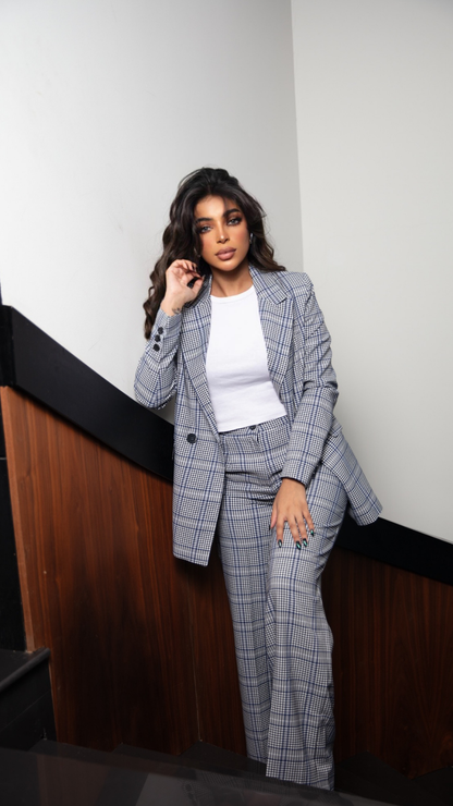 Elegant Plaid Suit